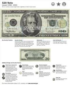 Billete de $20 (1998-2003)