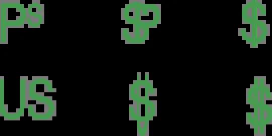 Dollar symbol evolution