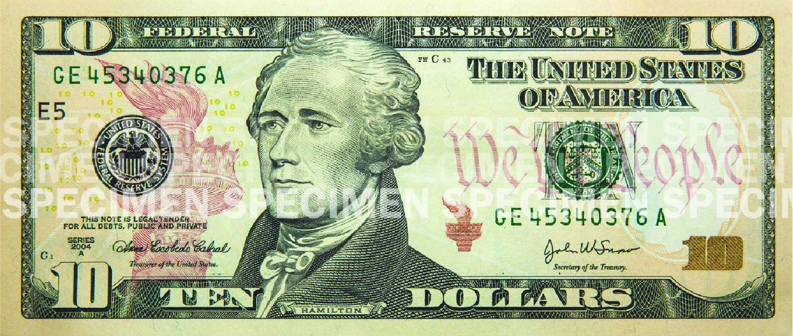 10 dollar bill image